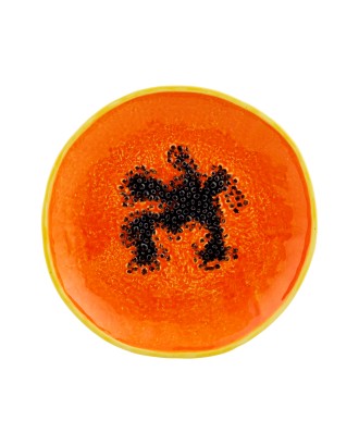Farfurie pentru desert, Frutos Tropicais Papaya - BORDALLO PINHEIRO